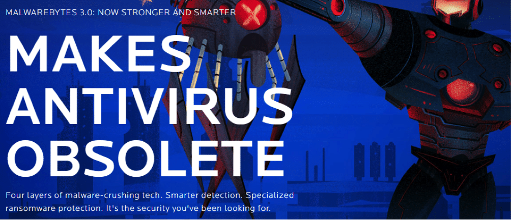 Malwarebytes' budskab om at gøre antivirus forældet